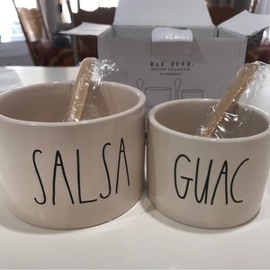 NWT Rae Dunn Guacamole and Salsa Bowl And Spoon Set